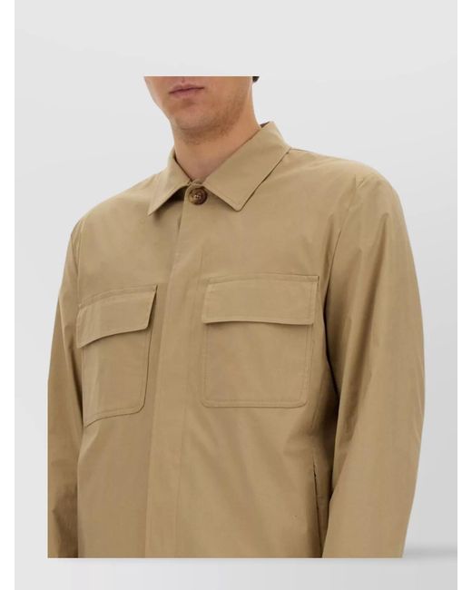 Lardini Natural Cotton Shirt Jacket for men