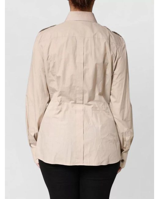 Dolce & Gabbana Natural Cotton Long-Sleeve Shirt Jacket