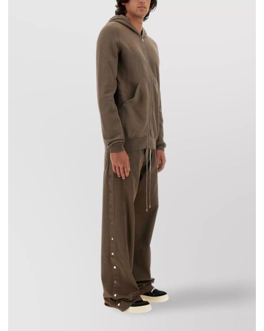 Rick Owens Brown Regular-Fit Hoodie for men