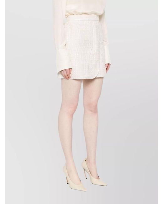 IRO Natural Bouclé Wrap Mini Skirt