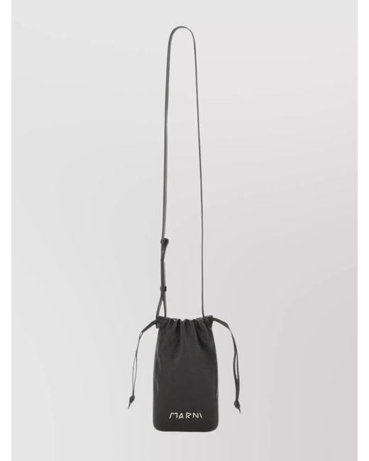 Marni White Versatile Messenger Bag Adjustable Strap for men