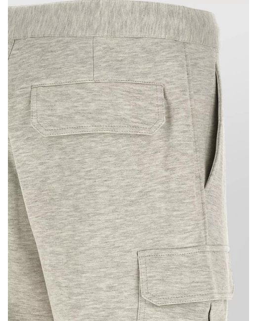 Brunello Cucinelli Natural Cotton Cargo Bermuda Shorts for men