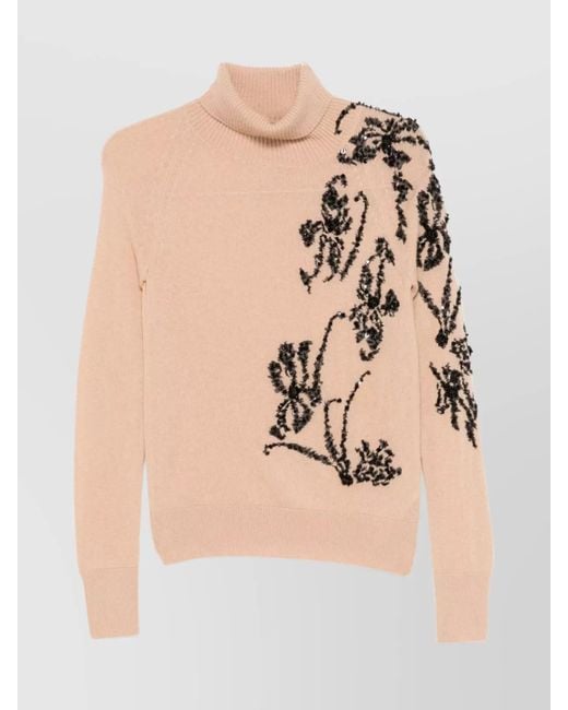 Ermanno Scervino Natural Cashmere Turtleneck Jumper