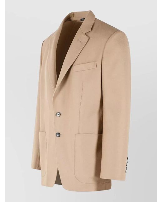 Tom Ford Natural Wool Tailored Jacket Single Breasted Design for men