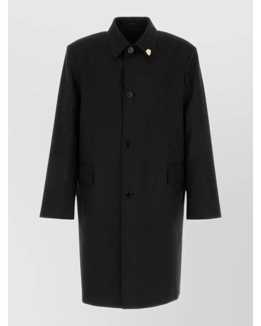 Gucci Black Single Breasted Coat for men