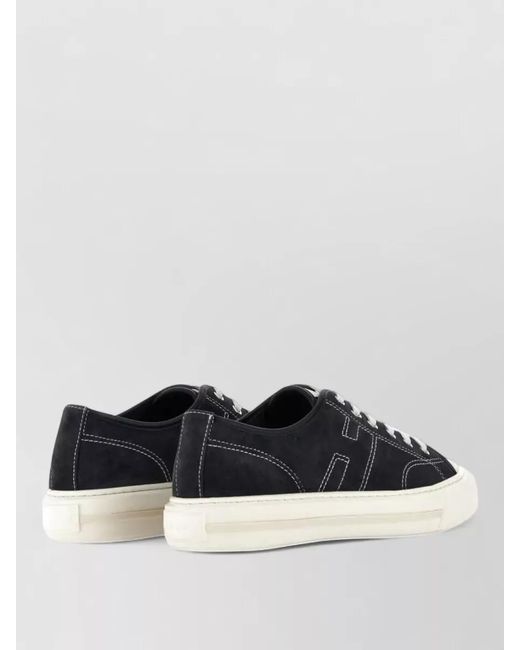 Hogan White Suede Low-Top Sneakers for men