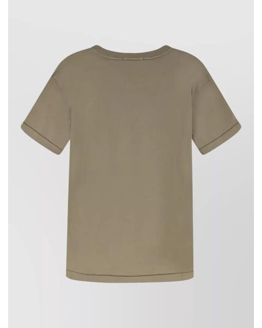 Stone Island Natural Slim Fit T Shirt Compass Badge for men