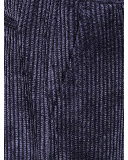 Emporio Armani Blue Straight-Leg Trousers for men