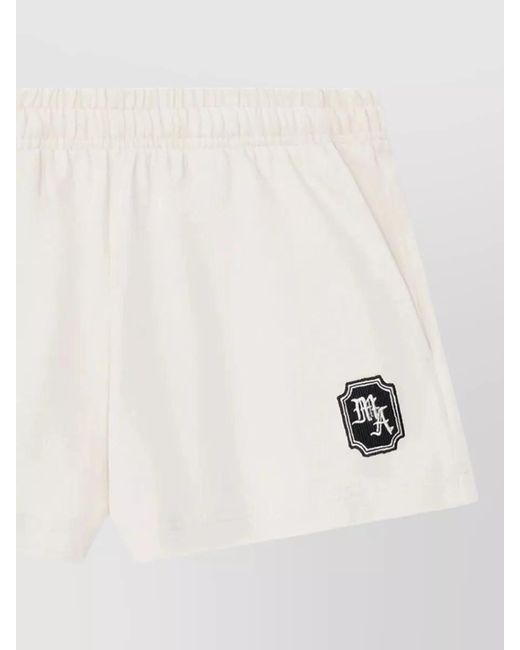 Amiri Natural Ma Chateau Logo Sweatshorts Back Pocket