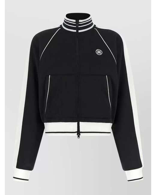 Amiri Black Cropped Bomber Jacket