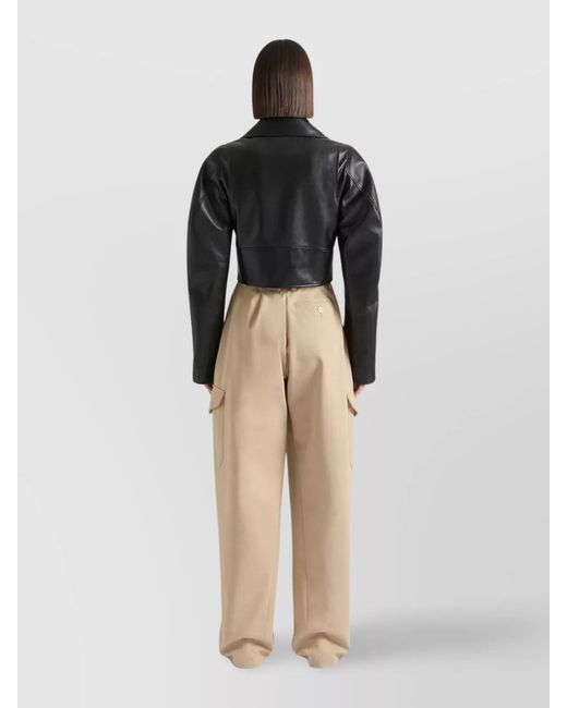 Givenchy Natural Cotton And Wool High-Rise Relaxed-Fit Cargo Trousers