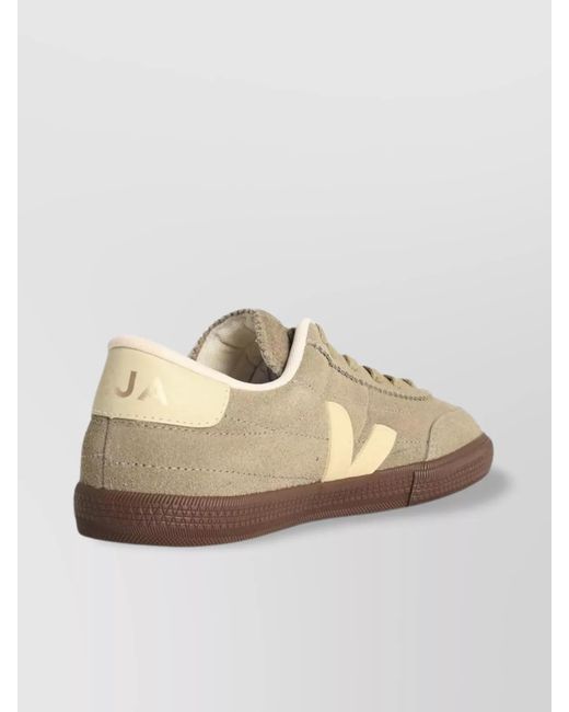 Veja Natural Suede Leather Low-Top Sneakers