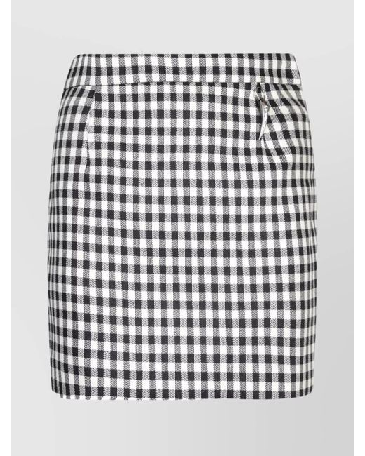 Roberto Cavalli White Fitted Skirt