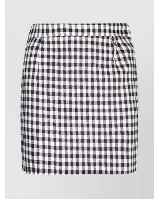 Roberto Cavalli White Fitted Skirt