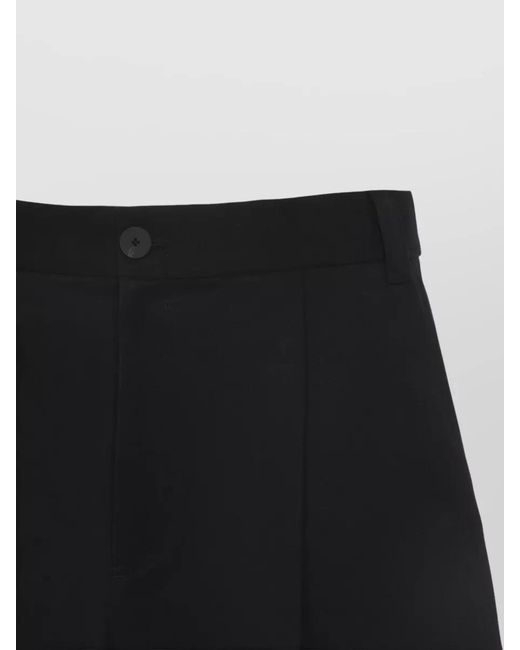 Studio Nicholson Blue Cotton High-Rise Wide-Leg Trousers for men