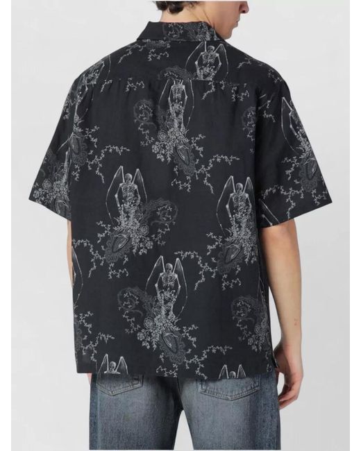 Our Legacy Black Every Paisley Shirt for men