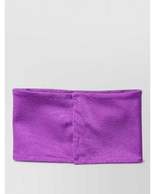 Dolce & Gabbana Purple Stretch Nylon Neck Warmer Scarf