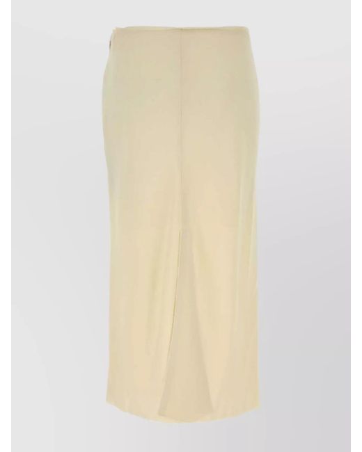 AMI Natural Midi Pencil Skirt