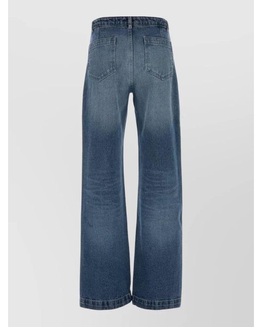 A.P.C. Blue Denim Victoria Straight-Leg Jeans