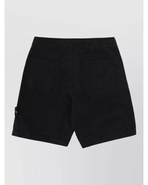 Stone Island Black Chino Shorts for men