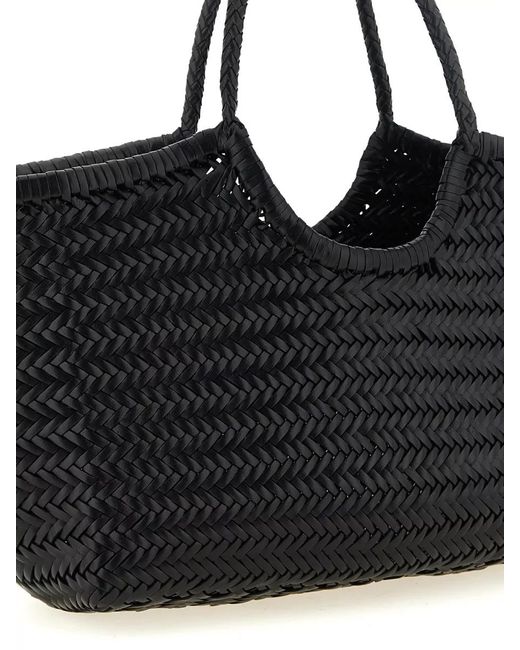 Dragon Diffusion Black Nantucket Big Leather Beach Bag