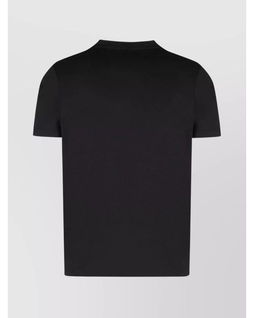 Paul & Shark Black Ribbed Crew-Neck Short-Sleeve T-Shirt for men