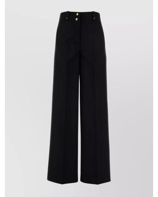 Moncler Black Wide-Leg Trousers
