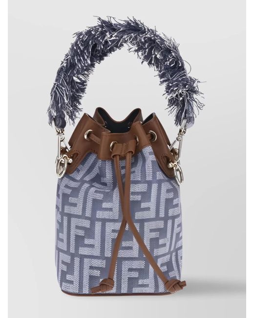 Fendi Blue My Treasure Bucket Bag