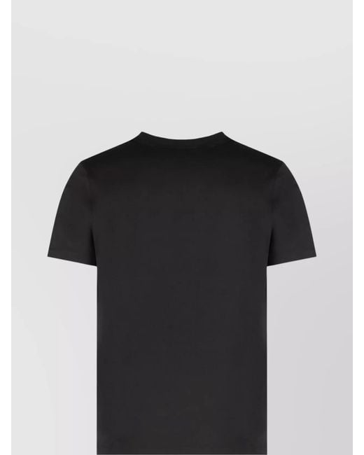 Paul & Shark Black Cotton Logo Print Short Sleeve T-Shirt for men
