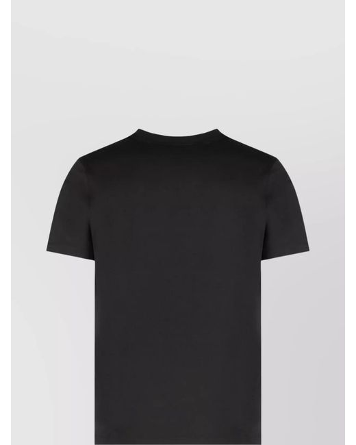 Paul & Shark Black Cotton Logo Print Short Sleeve T-Shirt for men