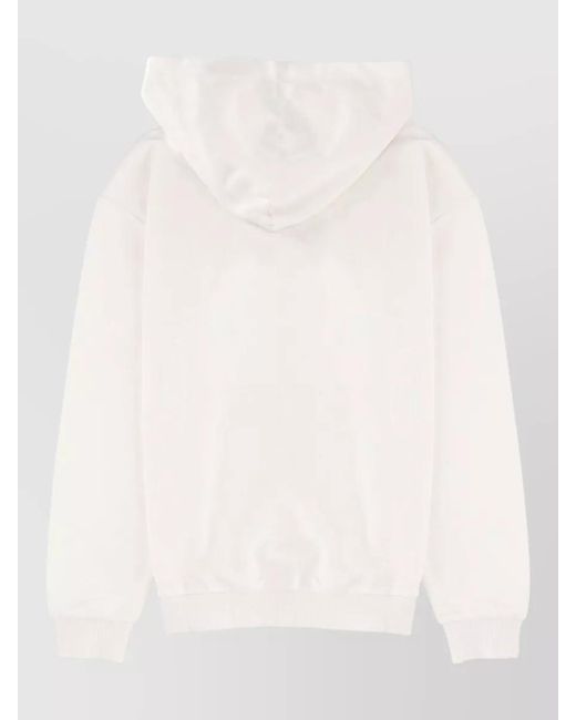 HUGO Natural Hooded Sweatshirt Logo Patch Front Pocket for men