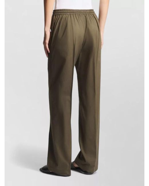 Fay Brown Lightweight Cotton Trousers Relaxed Fit Pockets