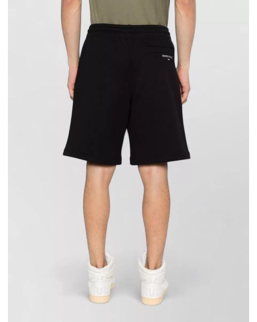 Maison Kitsuné Black Tailored Shorts Featuring Practical Side Pockets for men