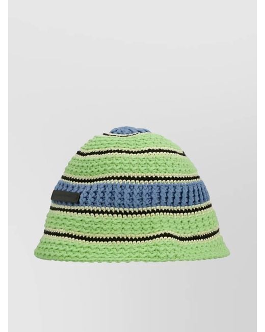 Stella McCartney Green Knitted Beanie
