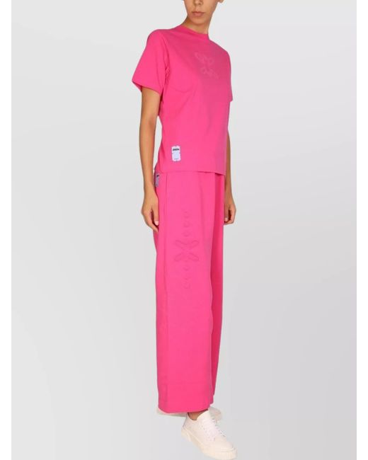 McQ Alexander McQueen Pink Logo Print T-Shirt