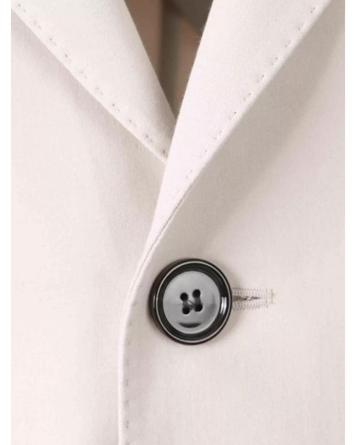 AMI Natural Cotton Single-Breasted Blazer for men