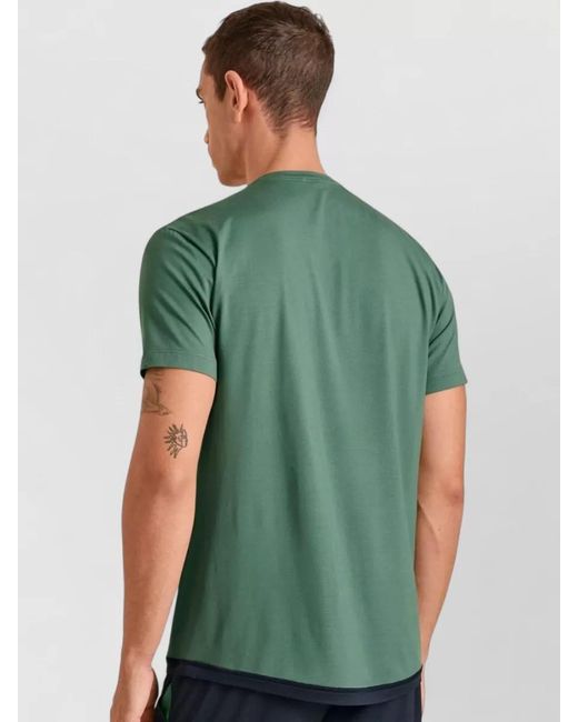 Calida Green Short Sleeve Crew Neck Plain T-Shirt for men