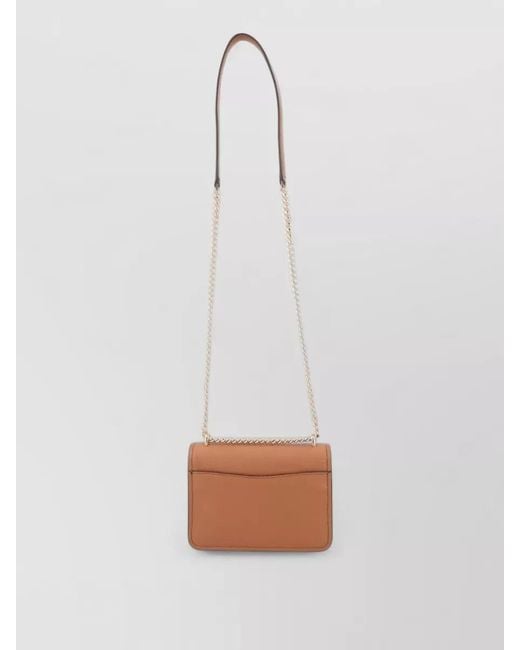 Michael Kors White Crossbody Bag Adjustable Strap And Chain