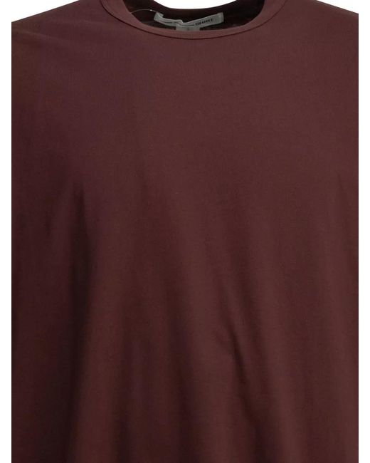 Comme des Garçons Red Reversed Logo Print T-Shirt for men
