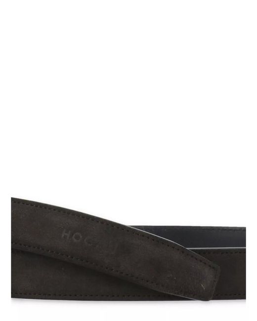 Hogan Multicolor Adjustable Length Suede Leather Belt for men