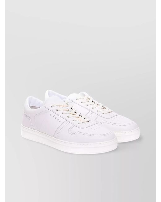 Hogan White Leather Low-Top Sneakers for men