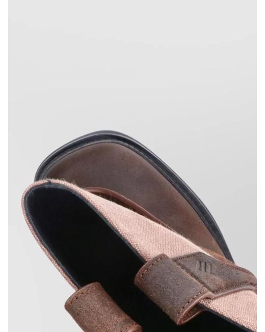 The Attico Gray Mid Calf Boots Flat Sole Pull Tab