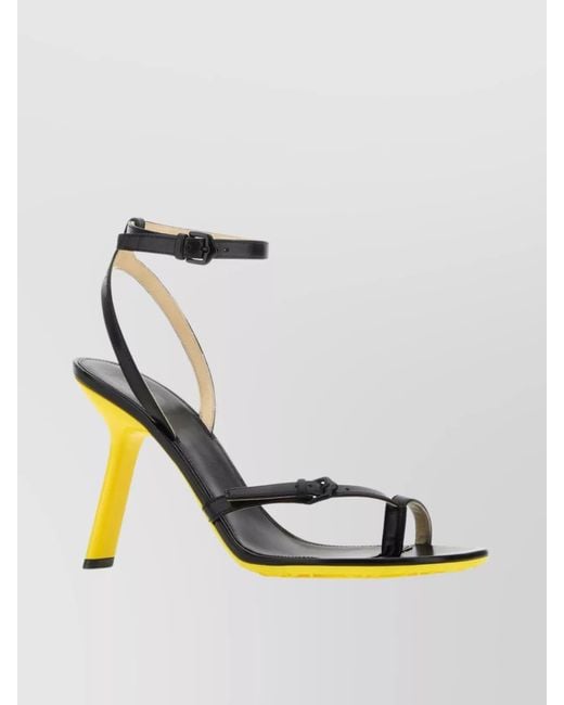 Loewe Black Leather Sandals