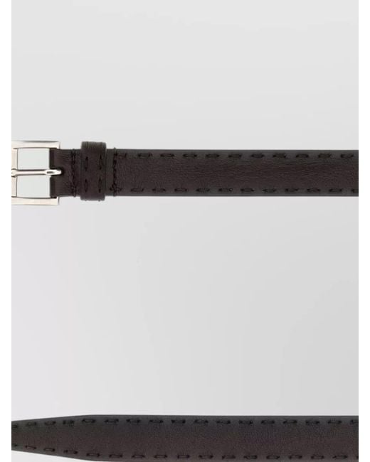 Prada White Nappa Leather Belt Adjustable Size Design for men