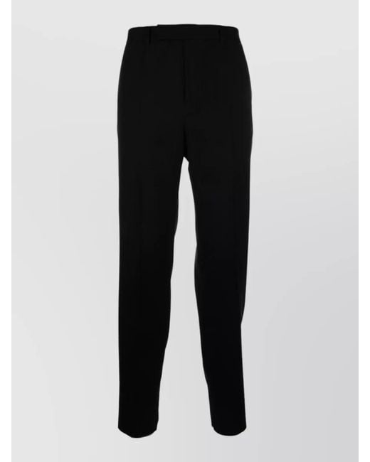 Céline Black Tailored Pants Belt Loops Back Pockets for men