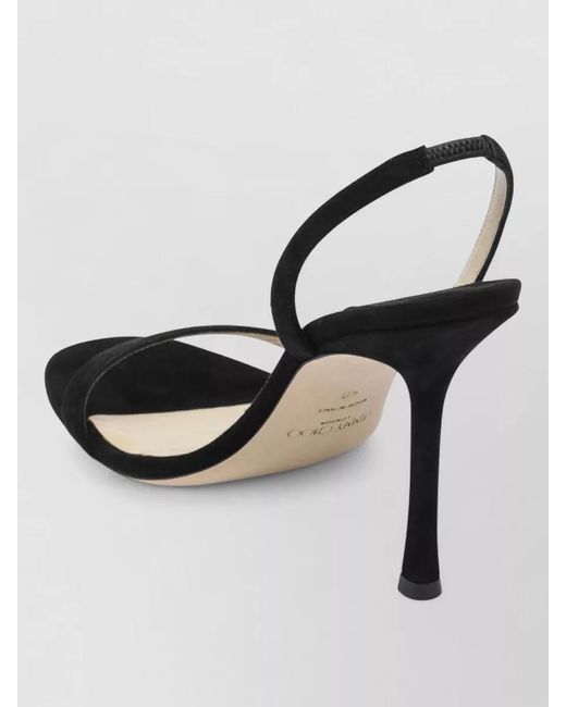 Jimmy Choo Metallic Jenn 100Mm Open Toe Stiletto Sandals