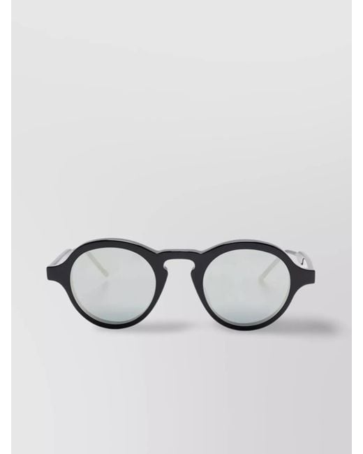 Thom Browne Metallic Sunglasses Circular-Frame Curved Temples for men