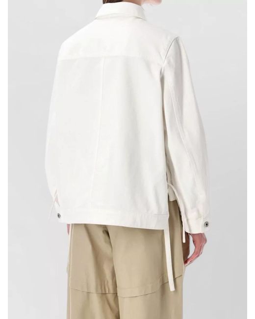 Loewe Natural Denim Work Jacket Relaxed Fit Design