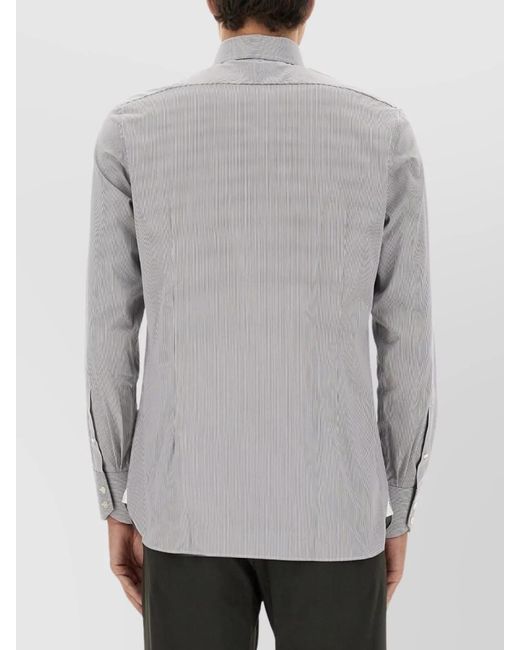 Tom Ford Gray Slim-Fit Cotton Shirt for men