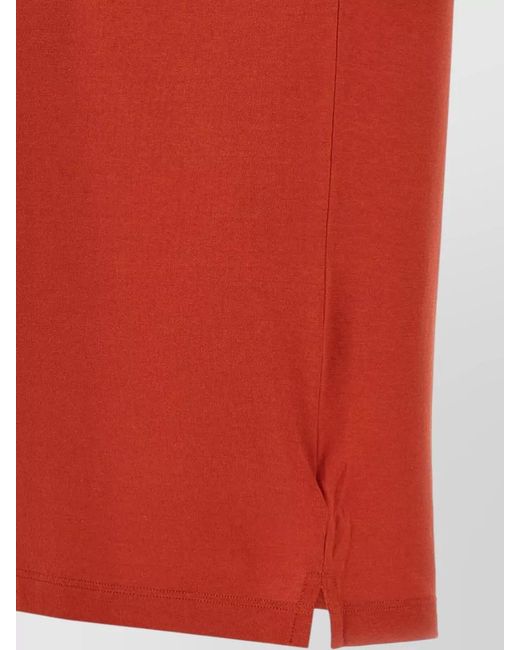 Zanone Red Ice Cotton Polo Shirt Short Sleeves for men